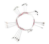 POPETPOP Aparejos de Pesca de Alambre Inoxidable con Diseño Anti- y Broches Líderes Resistentes para Pesca Mar Accesorios para Sedal y Ganchos Pequeños Kit Profesional para Pescadores