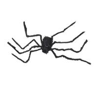 POPETPOP Araña de Peluche de Halloween Negra Juguete de Broma Realista de Felpa Decoración Espeluznante para Fiestas y Suministros de Halloween Adecuado para Ambiente Aterrador y