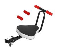 POPETPOP Asiento Delantera Ajustable para Bicicleta Infantil Silla Plegable y Duradera para Paseos Negro