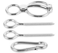POPETPOP Ataduras De Acero Inoxidable Resistentes para Caballos Equipo para Caballos Suministros para Caballos Ataduras De Metal para Una Gestión Segura De La Cuerda