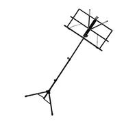POPETPOP Atril para Partituras Soporte Telescópico de Atril de Sobremesa para Libros de Música para Salas de Ensayo