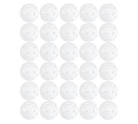 POPETPOP Balones de Golf de Práctica de Plástico Blanco 48 Unidades con 26 Agujeros Balones Huecas para Entrenamiento en Interiores y Exteriores Ideales para Mejorar Técnica y Uso en