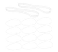 POPETPOP Banda Elástica Transparente y Aspecto Invisible de Goma 100 Piezas y Organizar Cables Uso Fácil Mano para Envolver Regalos para Suministros de Oficina