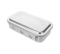 POPETPOP Bandeja Borde Liso para Instrumentos Médicos de Acero Inoxidable con Tapa y Orificio y Diseño Seguro para Procedimientos Quirúrgicos en Centros Médicos