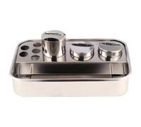 POPETPOP Bandeja de Acero Inoxidable Extragruesa Adecuada para Uso en Procedimientos Color Plata Bordes Lisos para Tratamientos, Esencial para Profesionales la Salud