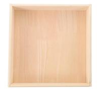 POPETPOP Bandeja de Arena de Madera Cuadrada para Niños, Tamaño 25x25x6 Cm, Juguete Montessori Seguro y Estable, para Juegos Interiores y Organización de Arena en Casa