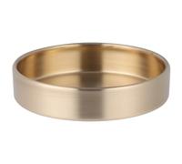 POPETPOP Bandeja Decorativa Redonda de Cobre 10 Cm, Plato para Guardar Joyas y Frutos Secos, Organizador Pequeño para Escritorio y Tocador, Decoración Elegante para Hogar y Oficina