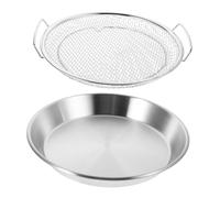 POPETPOP Bandeja Filtrante Para Freír 26 Cm Acero Inoxidable Colador De Alimentos Fritos Rejilla Escurridora Cocina Hogar Set