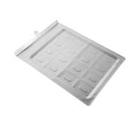 POPETPOP Bandeja para Fogata de Hierro 7x5 Pulgadas, Extraíble, Plata | Repuesto Resistente al Calor, Recoge Residuos, para Calefactor Exterior Sobremesa, Hogar u Oficina