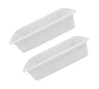 POPETPOP Bandeja Resistente a Ácidos y Álcalis Cuadrada de 24x17x6.5 Cm de Plástico Blanco de Almacenamiento Función Anti Fugas de Laboratorio para Experimentos Químicos y Aprendizaje