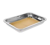 POPETPOP Bandeja Superficie Pulida y Resistente de Acero Inoxidable de Disección para Experimentos de Disección y Enseñanza en Laboratorio