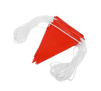 POPETPOP Bandera de Advertencia de Seguridad Roja de Alta Visibilidad en Pvc para Control de Tráfico y Señalización en Construcción, Fácil Despliegue, 1 Rollo