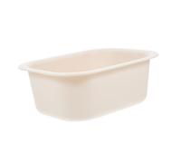 POPETPOP Bañera Cambiadora para Bebés de Pp Resistente y Práctica, Tamaño Compacto Adecuado para Mesa de Cambio y Lavado, Color Beige Fácil de Usar