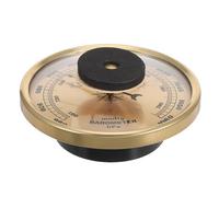 POPETPOP Barómetro Analógico para Interiores Termómetro E Higrómetro Medidor Climático Preciso Esfera de 90 MM Color Dorado Herramienta Meteorológica para Hogar y Oficina