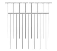 POPETPOP Barras para Puertas de Jaulas de Pájaros, 25 Varillas de Hierro en Forma de T 9.84X1.57 Pulgadas, Ideales para Trampas de Palomas y Uso en Sistemas de Captura