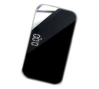 POPETPOP Báscula Electrónica Recargable Portátil con Superficie Espejo Precisión para Peso Corporal para Viaje y Control de Salud