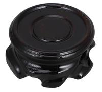 POPETPOP Base de Exhibición de Madera de Catalpa Negra para Jarrón y Lámpara de Mesa, Soporte Multifuncional para Tetera, Peana Estable para Decoración en Espacios Interiores