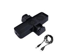 POPETPOP Base De Ventilador De Refrigeración Soporte Vertical para Máquina De Juegos Control De Temperatura Abs Color Negro