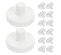 POPETPOP Bases de Cerámica para Coral 60 Piezas Soporte Forma de T para Acuario Marino Tapón para Reproducción de Corales Accesorios para Peceras Base Estable para Fragmentos de Coral