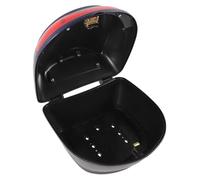 POPETPOP Baúl Trasero para Motocicleta Grande Cerradura de Seguridad, Caja de Almacenamiento Resistente al Agua, Plástico Duradero, Compatible Scooter y Moto, Adecuado para Viajes