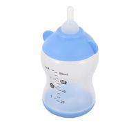 POPETPOP Biberón para Cría de Gatos Niño Niña y Cachorros, 80ml, Silicona | Alimentación Suave, Tetina Blanda Reemplazable, Material Apto para Uso Alimentario, para Mascotas Pequeñas y Hurones