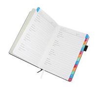 POPETPOP Bloc de Notas para Contraseñas de Internet Pequeño con Pestañas Alfabéticas, Cuaderno Portátil Negro con Registro de Sitios Web para Organización y Gestión