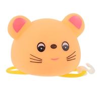 POPETPOP Bocina de Bicicleta Infantil con Luz de Casco y Diseño de Ratón Timbre Caricatura para Bicicletas de y Carretera Instalación Sonido Fuerte y Luz Intermitente Accesorios para Rosa