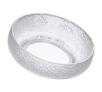 POPETPOP Bol de Ensalada de Vidrio Transparente Tazón de Cocina para Postres y Frutas Diseño Japonés con Textura de Piedra para Uso Familiar y Restauración Apilable y Decorativo para Mesa