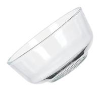 POPETPOP Bol Transparente de Vidrio para Ensaladas y Almacenamiento de Alimentos Cuenco Grande para Frutas y Postres Recipiente de Cocina Resistente Juntas Diseño y Claro para Vajillas y