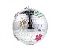 POPETPOP Bola de Discoteca Espejada Colgante 15 Cm, Esfera de Cristal Reflectante para Decoraciones de Fiesta y Eventos, Adornos de Bola de Espejo para Escenarios y Festivales de Música