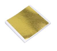 POPETPOP Bolsa de 1 Unidad de Láminas Cuadradas de Papel de Aluminio Dorado para Manualidades y Decoración Diy, Fáciles de Cortar y Pegar Acabado Lujoso y Elegante