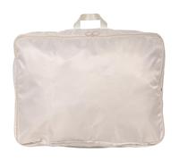 POPETPOP Bolsa de Almacenamiento para Ropa de Plumón Mediana Color Beige, Organizador Plegable para Armario, Bolsa Portátil para Edredones y Chaquetas, Adecuado para Guardar y Transportar