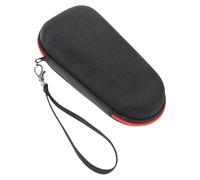 POPETPOP Bolsa de Transporte para Afeitadora Eléctrica Cremallera Doble y Diseño Interior Acolchado, Organizador de Viaje para Hombres en Tela Oxford Roja