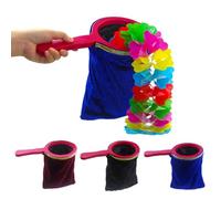 POPETPOP Bolsa de Trucos Mágica Color Rojo Asa, Material Plástico y Franela, Adecuado para en Festivales y Hacer Objetos Desaparecer