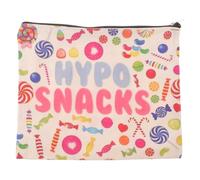POPETPOP Bolsa de viaje con suministros para diabéticos para la abuela y | Bolsa de viaje para diabéticos, neceser con cremallera para insulina y maquillaje, ideal para Navidad y cumpleaños para