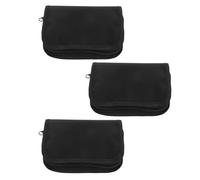 POPETPOP Bolsa Organizadora para Diabetes de Tela Oxford, Tamaño Compacto Negro, 3 Unidades, Estuche Portátil para Insulina y Medidores, Adecuado para Viaje y Uso Diario