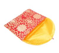POPETPOP Bolsa Organizadora Roja de Brocado con Estilo Tradicional Chino Multifuncional para Archivos y Escrituras Budistas Adecuado para Regalos y Uso en Aduanas Chinas