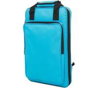 POPETPOP Bolsa para Baquetas de Batería de Nylon Oxford Azul, Mochila Portátil para Almacenamiento de Mazos y Partituras, Bolsa Ligera Cremallera para Músicos y Percusionistas