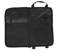 POPETPOP Bolsa Para Baquetas Portátil Negra Clip Para Colgar, Capacidad Para 12 Pares, Material Resistente y Diseño Práctico Para Batería y Percusión En Exteriores