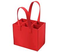 POPETPOP Bolsa para Guardar Botellas de Vino Portátil Compartimentos para Botellas de Vino Bolsa Práctica