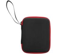 POPETPOP Bolsa para Guardar Púas de Guitarra Portátil de Nylon Borde Rojo y Malla Negra Estuche Compacto para Púas Accesorio Adecuado para Músicos y Almacenamiento Mochila