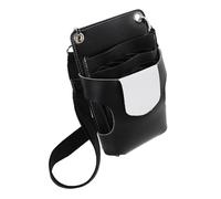 POPETPOP Bolsa para Herramientas de Peluquero con Cinturón Resistente y Ligera Organizador Compacto para Tijeras Peines y Clips para Estilistas Profesionales y Salón Color Negro