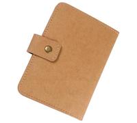 POPETPOP Bolsa para Pasaporte para Almacenar Pasaporte y Billetes Multifuncional de Papel Kraft y Fieltro, Portátil y Resistente Durante Viajes para Hombres y Mujeres