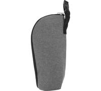 POPETPOP Bolsa Térmica para Biberón Portátil con Cremallera Aislante de Resistente para Viaje y Paseo Bolsa de Almacenamiento para Leche y Bebidas Diseño Colgante para Cochecito Gris