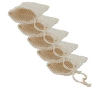 POPETPOP Bolsas de Jabón de Algodón y Lino 5 Unidades, Bolsa de Malla Exfoliante para Ducha y Baño, Ahorradora de Jabón, Paños para Fregar y Masaje Corporal, Color Surtido, Uso Doméstico