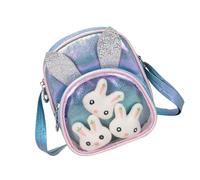 POPETPOP Bolso Bandolera Elegante y Brillante para Niñas, Material Cuero PU Resistente al Desgaste, Tamaño Pequeño, Ligero y Práctico para Playa, Fiesta o Uso Diario