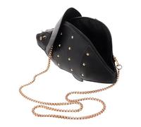 POPETPOP Bolso Bandolera Negro Diseño 3D de Dinosaurio y Remaches, Bolso de Hombro en Piel Sintética para Niñas y Mujeres en Estilo Casual