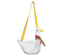 POPETPOP Bolso De Hombro De Pato Mochila De Peluche Blanca Para Niña Bolso Hombro Diseño Adorable Para Uso Diario