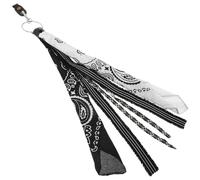 POPETPOP Borla para Manillar de Motocicleta Flecos en Tonos Claros y Oscuros, Accesorio Decorativo para Manillar de Moto, Cinta Textil Ligera para Decoración y Personalización de Motos