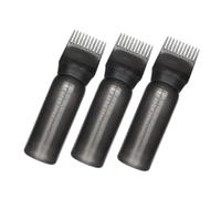 POPETPOP Botella Aplicadora De Raíz Para Cabello Peine 3 Unidades 160 Ml Plástico Negro Para Tinte De Cabello En Salones y Uso Doméstico